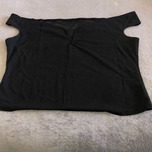 Black V Neck Top